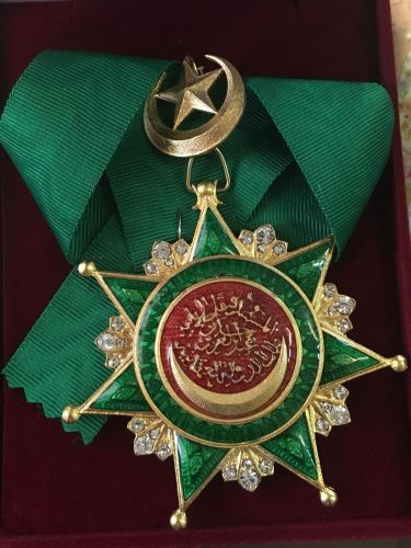 Знак Ордена Османие с хрусталём  (Турция)