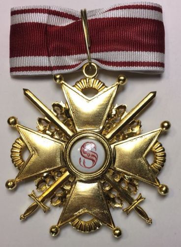 Крест ордена Святого Станислава 1 ст. (с мечами)  Реверс