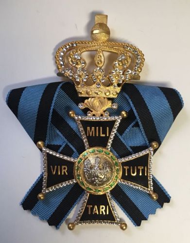Крест ордена ВирТути Милитари 1 ст. (с хрусталем swarovski)