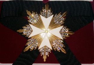 Звезда ордена Святого Иоанна Иерусалимского мальтийская (с хрусталем) (Авторская Работа)